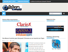 Tablet Screenshot of futurafm1077.com